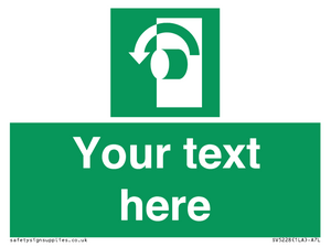 Custom Turn Anti-Clockwise Sign